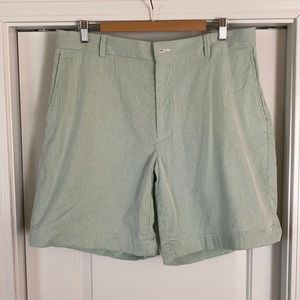 Southern Tide Green Seersucker Shorts